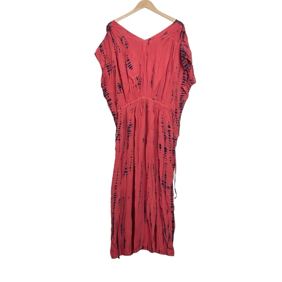 Purejill Elements Tie-Waisted Maxi Dress V-Neck Size Large - Picture 4 of 7